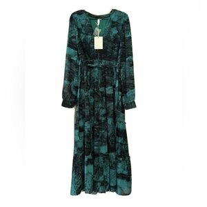 Fall Green Dress Brand Elan Size Small